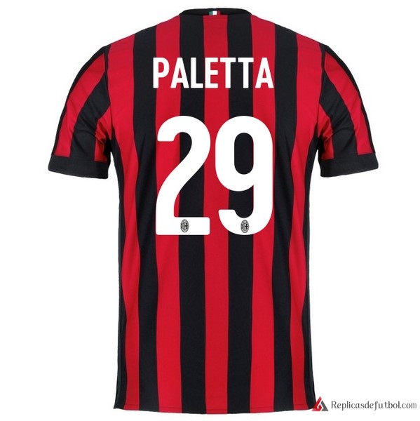 Camiseta Milan Primera equipación Paletta 2017-2018
